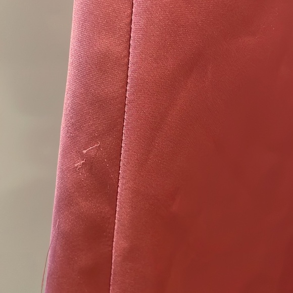 Hot Pink Satin Bias Skirt - Picture 4 of 6